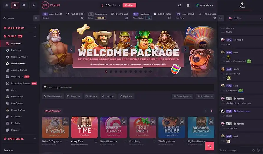 Read review of 500 Casino