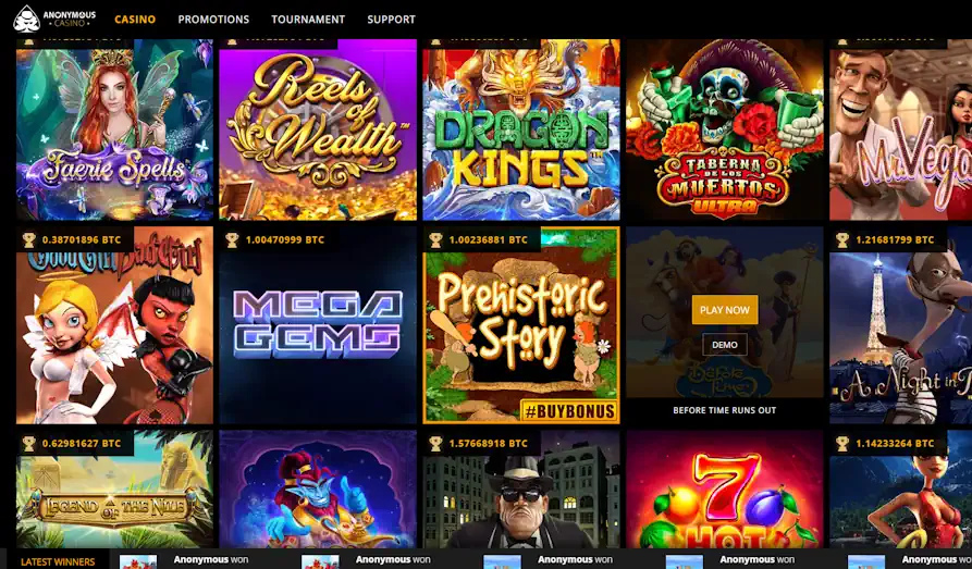 Anonymous Casino games Screenshot image #2 for Anonymous Casino