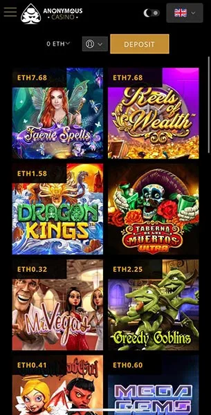 Anonymous Casino mobile screenshot #4 Mobile Screenshot image #4 for Anonymous Casino