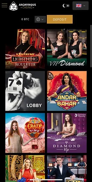 Anonymous Casino mobile screenshot #5 Mobile Screenshot image #5 for Anonymous Casino
