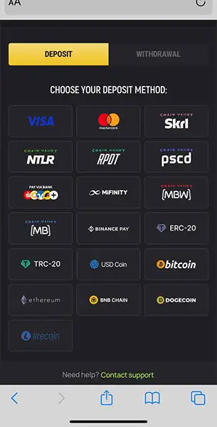 Avo Casino mobile screenshot #5 Mobile Screenshot image #5 for Avo Casino