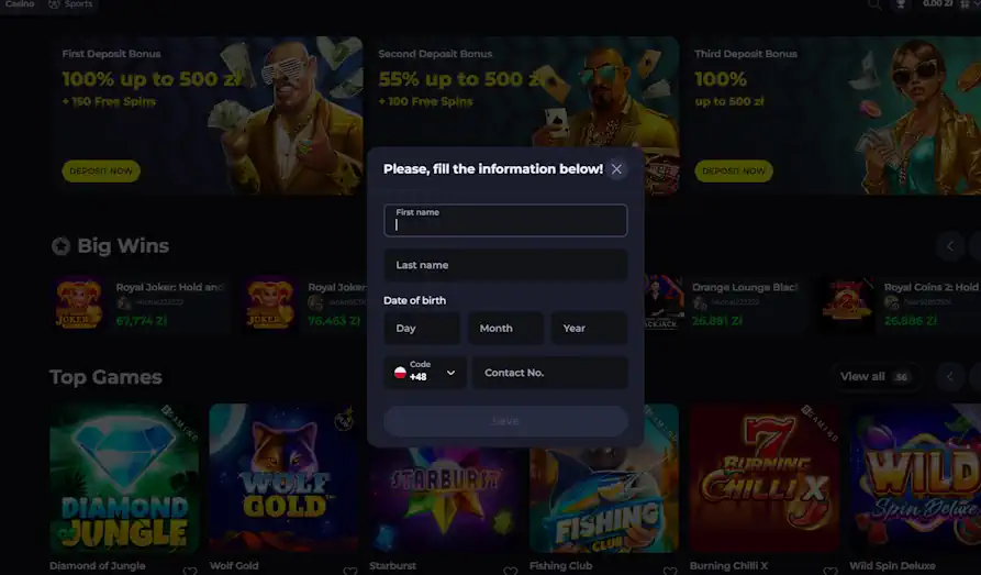 BDM Bet KYC questions KYC Landscape screenshot image for BDM Bet