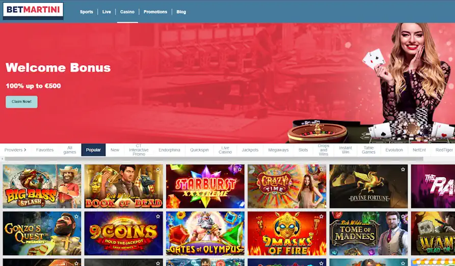Read review of BetMartini Casino