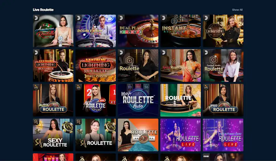 Bet Panda IO live casino Landscape screenshot image #1 for Bet Panda IO
