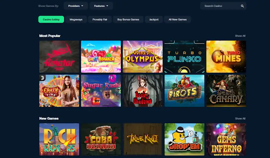 Bet Panda IO games lobby Screenshot image #3 for Bet Panda IO