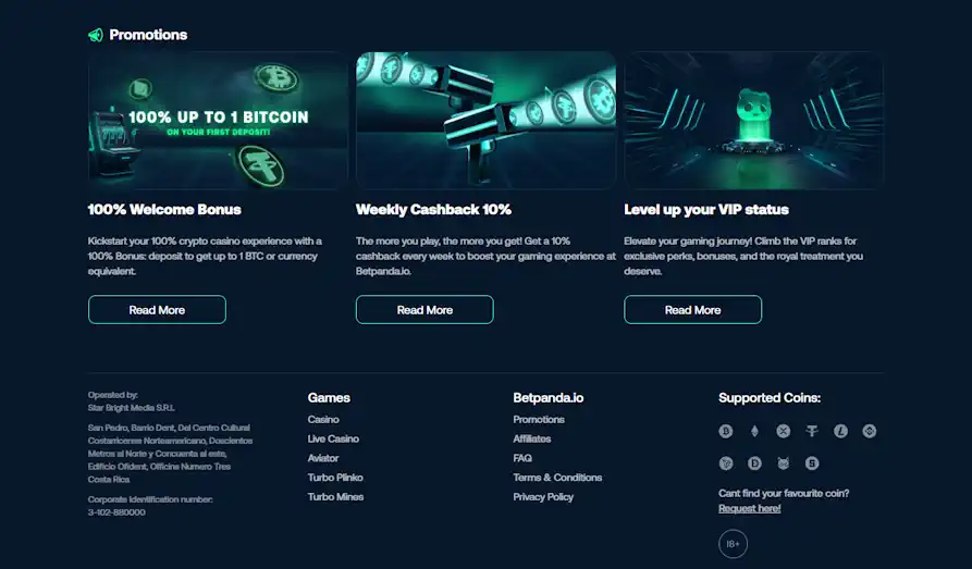 Bet Panda IO promos Screenshot image #2 for Bet Panda IO
