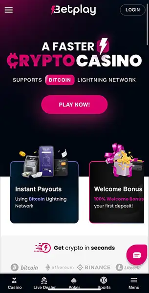 Betplay Casino mobile screenshot #1 Mobile Screenshot image #1 for Betplay Casino