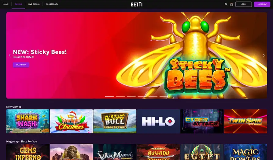 Read review of Betti Casino