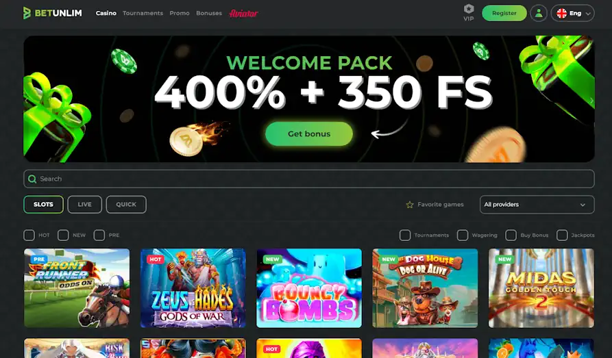 Read review of Betunlim Casino