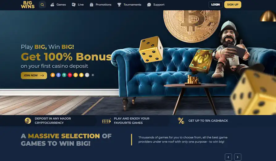 Read review of Big Wins Casino