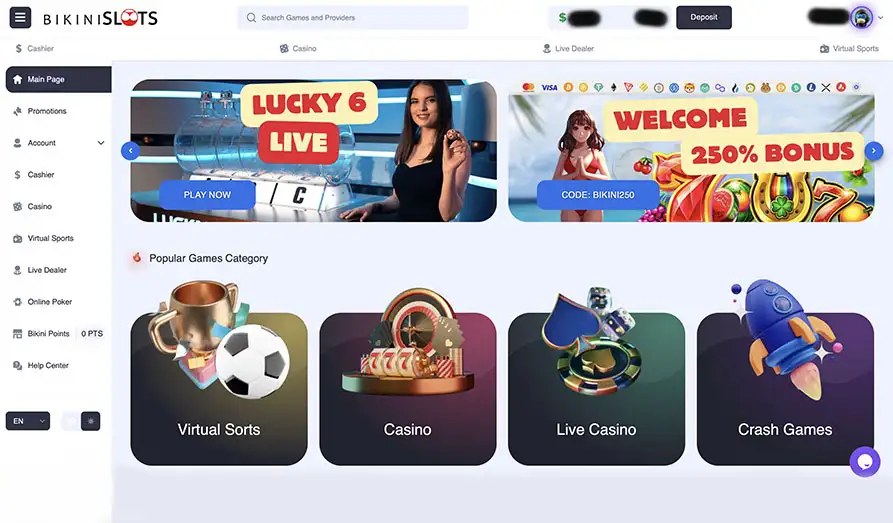 Read review of Bikini Slots Casino