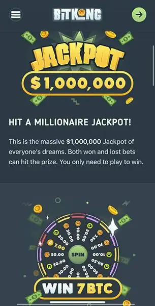 BitKong Casino mobile screenshot #3 Mobile Screenshot image #3 for BitKong Casino