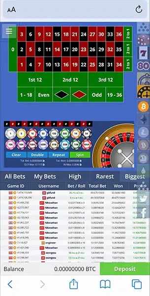 Bitvest Casino mobile screenshot #3 Mobile Screenshot image #3 for Bitvest Casino
