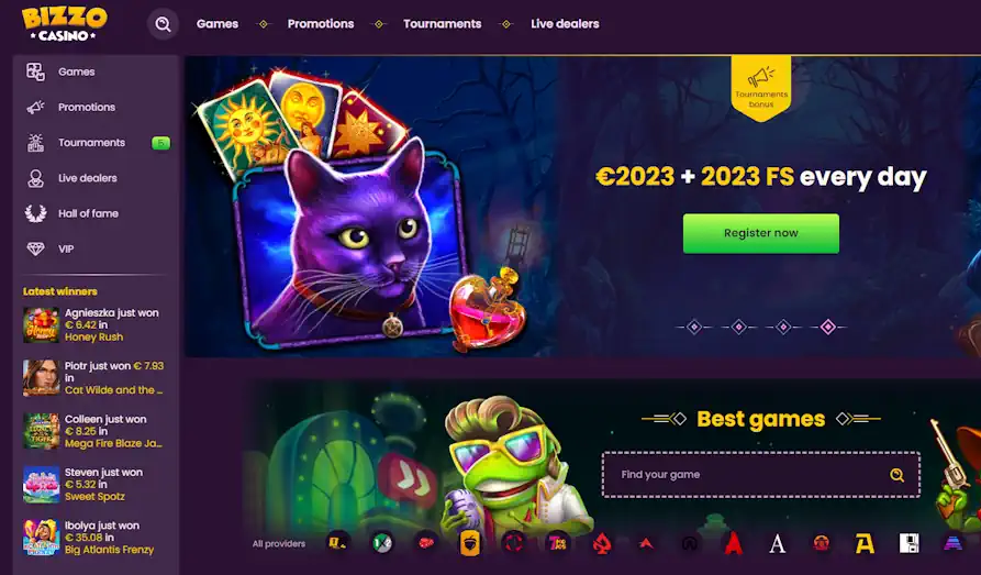 Read review of Bizzo Casino