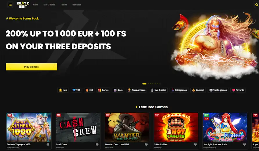 Read review of Blitz Bet Casino