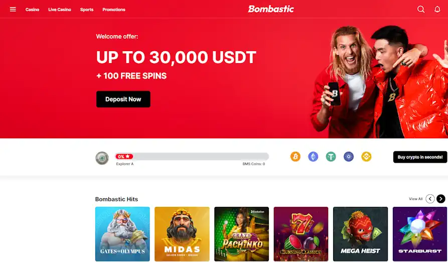 Read review of Bombastic Casino