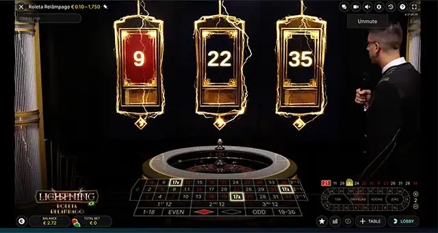 Lightning Roulette screenshot