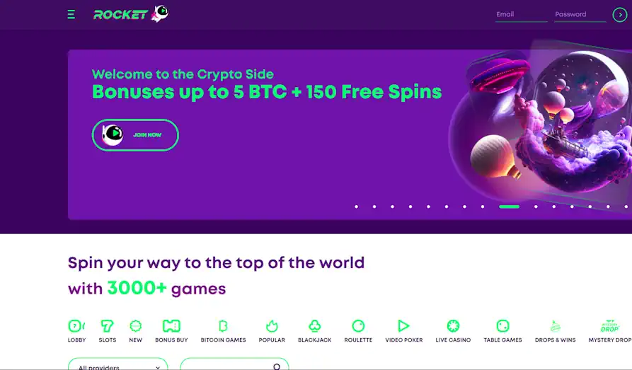 Read review of Casino Rocket