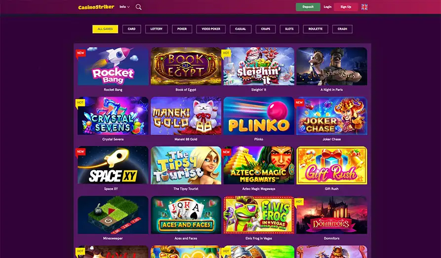 CasinoStriker all games Screenshot image #2 for CasinoStriker