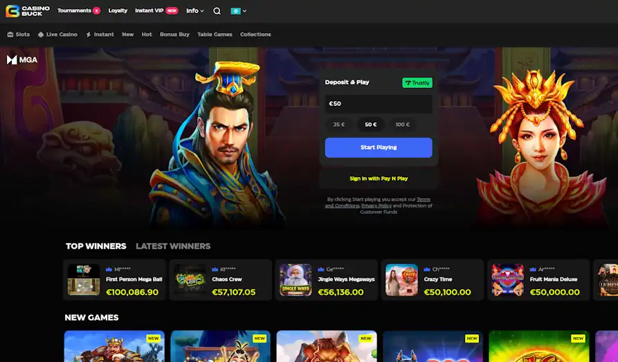 Read review of Casino Buck