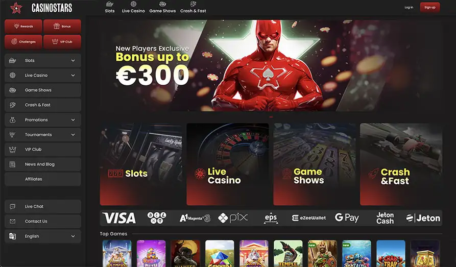 Read review of CasinoStars