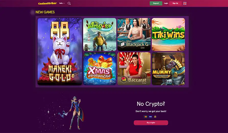 CasinoStriker new games Landscape screenshot image #1 for CasinoStriker