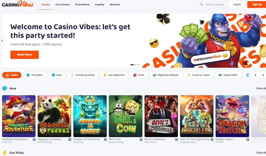 Read review of Casino Vibes