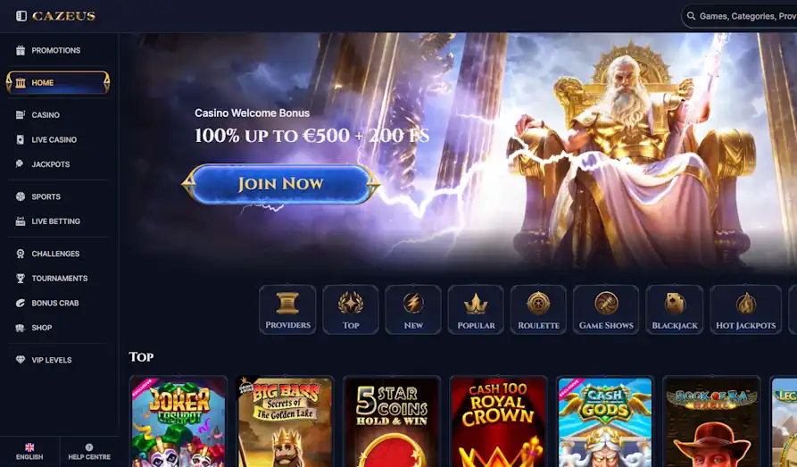 Read review of Cazeus Casino