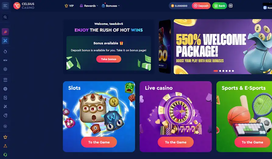 Read review of Celsius Casino