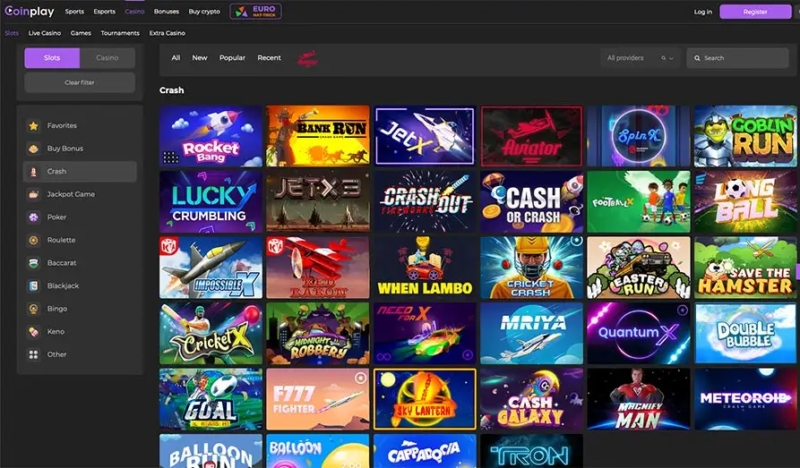 Coinplay crash games Landscape screenshot image #1 for Coinplay Casino