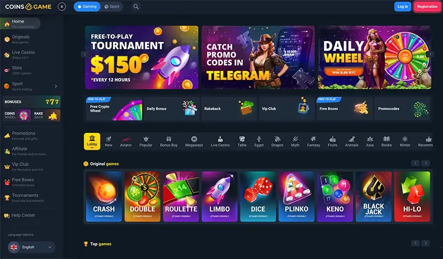 Read review of Coins Game Casino