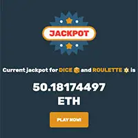Progressive jackpot at provably fair Crypto Games: 50 ETH