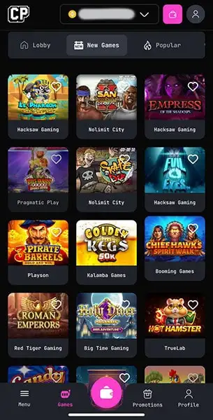 Casino Punkz mobile screenshot #4 Mobile Screenshot image #4 for Casino Punkz