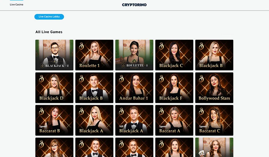 Cryptorino live casino Screenshot image #3 for Cryptorino