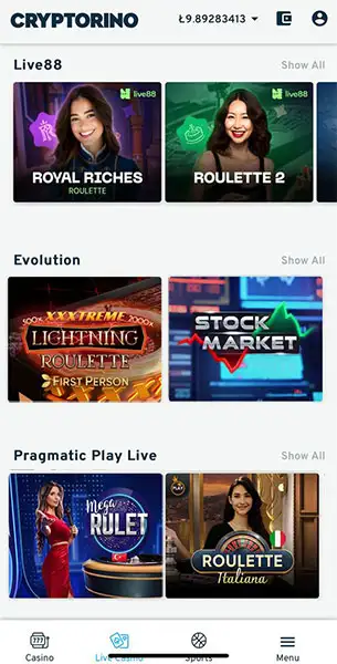 Cryptorino mobile screenshot #2 Mobile Screenshot image #2 for Cryptorino