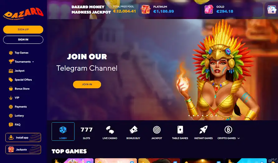 Read review of Dazard Casino