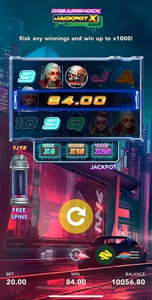 Dreamshock Jackpot X mobile screenshot #2