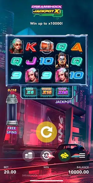 Dreamshock Jackpot X mobile screenshot #1