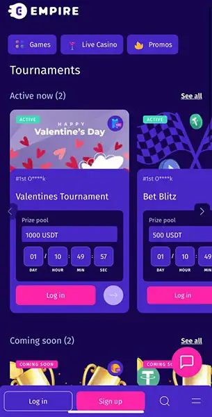 Empire io Casino mobile screenshot #4 Mobile Screenshot image #4 for Empire io Casino