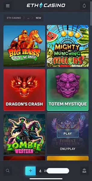 ETH Casino mobile screenshot #3 Mobile Screenshot image #3 for ETH Casino