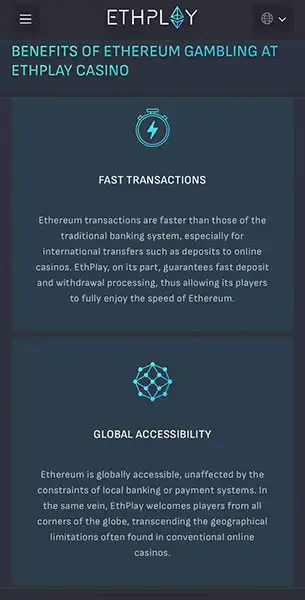 ETH Play mobile screenshot #4 Mobile Screenshot image #4 for ETH Play