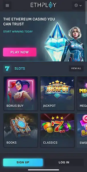 ETH Play mobile screenshot #1 Mobile Screenshot image #1 for ETH Play