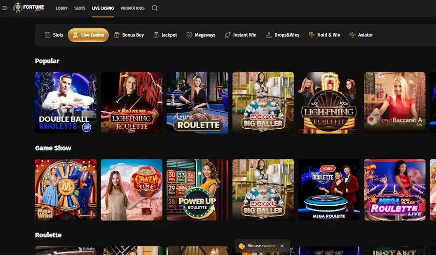 Fortune Play live games Screenshot image #2 for Fortune Play