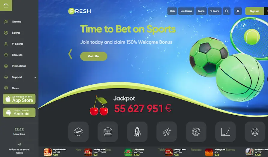 Read review of Fresh Casino