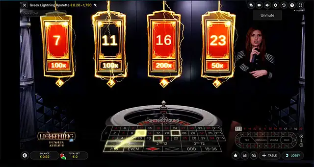 Lightning Roulette screenshot