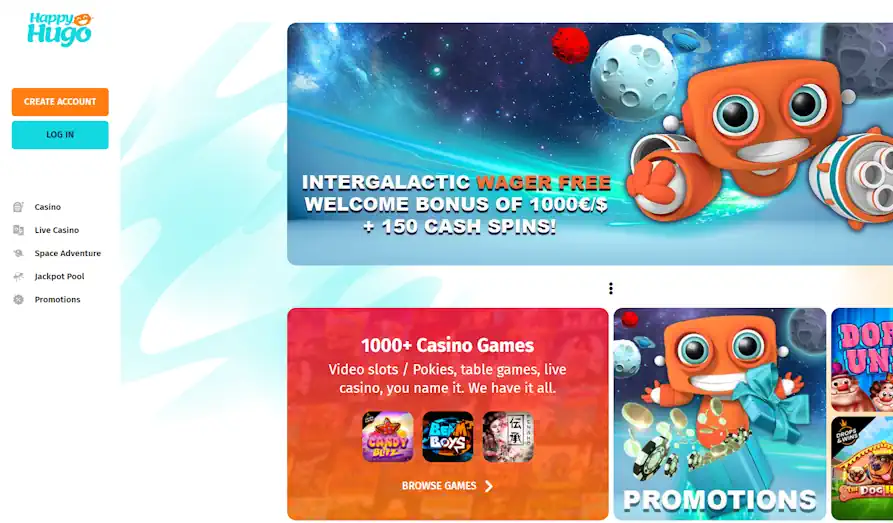 Read review of Happy Hugo Casino