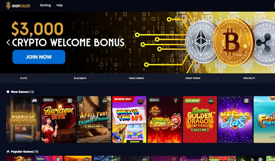 Read review of Highroller Casino