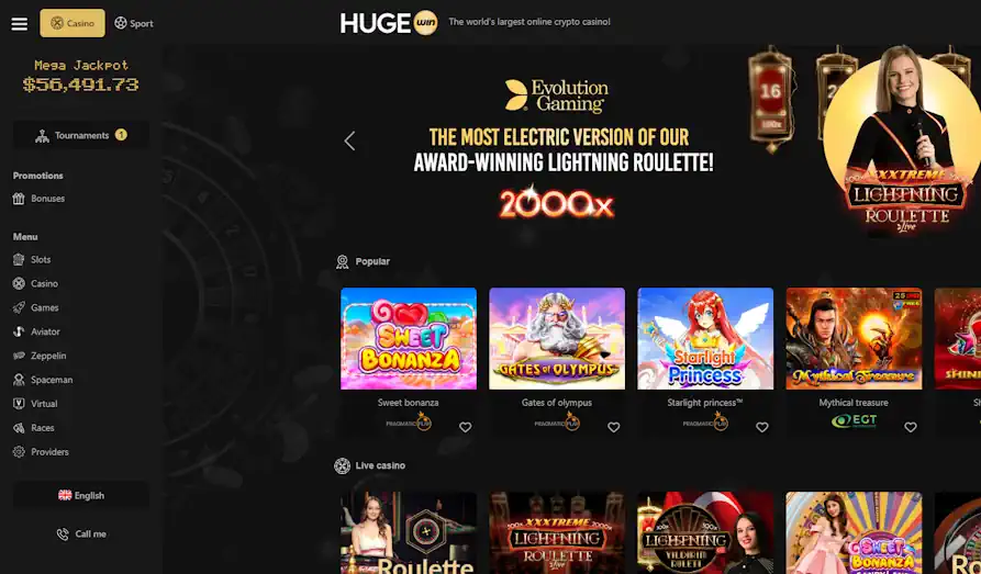 Read review of Huge Win Casino