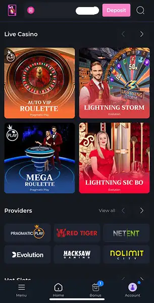 Hunny Play Casino mobile screenshot #2 Mobile Screenshot image #2 for Hunny Play Casino