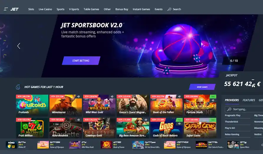 Read review of Jet Casino